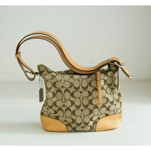 COPY - Coach Monogram Canvas and Leather Trim Bag